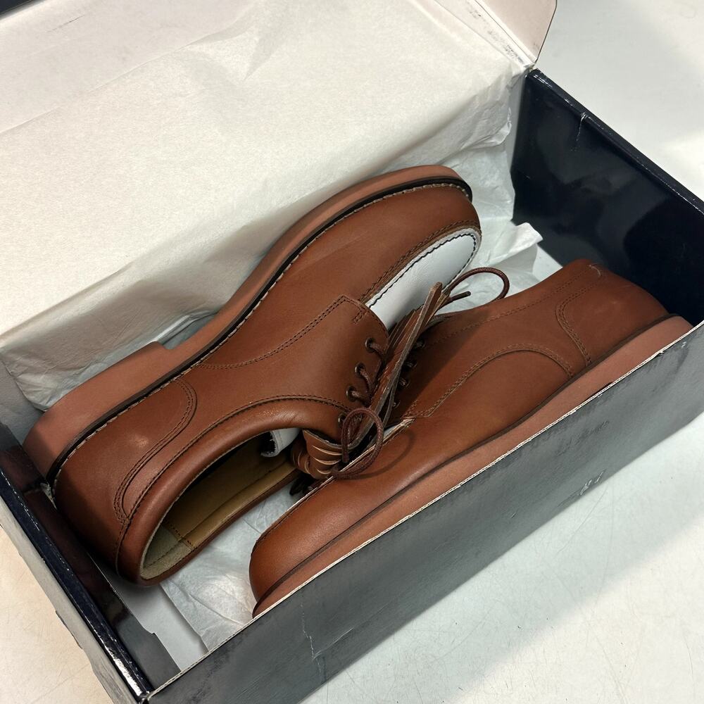 NIB NOS Polo Golf Men's Spectator Kiltie Golf Shoes Spikeless VTG Portugal 8 B